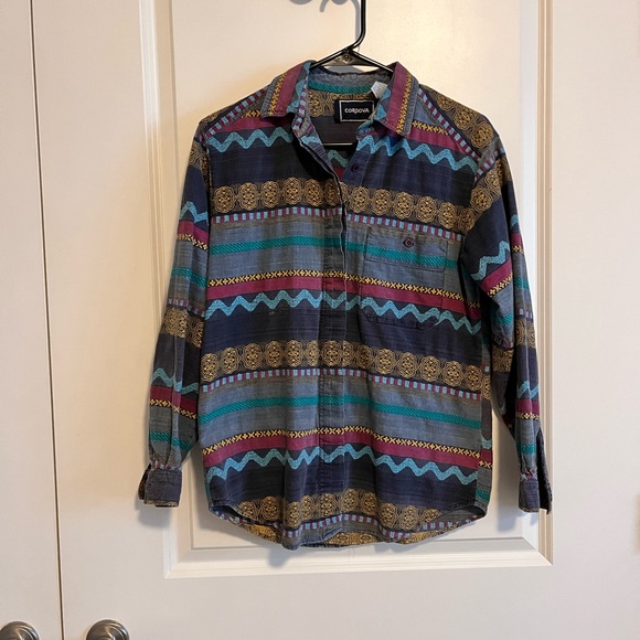 Vintage 90s Button Down Shirt - Picture 2 of 4